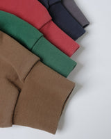 Half-zip Collared Sweatshirt in all colours – close-up of ribbed cuffs