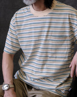 Heavyweight Striped Pocket T-Shirt – 280g Cotton