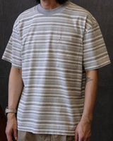 Heavyweight Striped Pocket T-Shirt – 280g Cotton