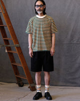 Heavyweight 280g striped cotton pocket t-shirt – view 7