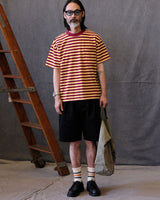 Heavyweight 280g striped cotton pocket t-shirt – view 10