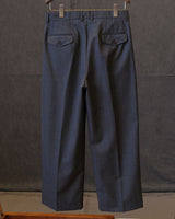 High-waisted pleated wool-blend trousers – view 13