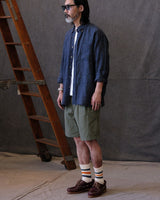 HBT rip-stop military field cargo shorts – view 3