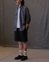 HBT rip-stop military field cargo shorts – view 15