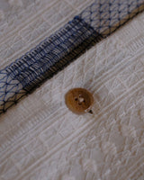 Blue jacquard stripe Cuban collar shirt – view 8
