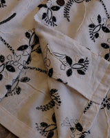 Wheat embroidered white Cuban collar shirt – view 8