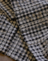 Seersucker check Cuban collar embroidered shirt – view 8