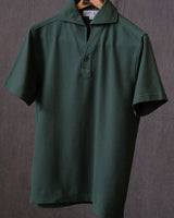 Cotton pique skipper polo shirt – view 8