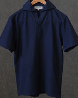 Cotton pique skipper polo shirt – view 10