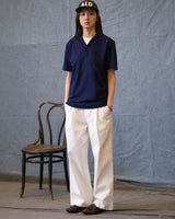 Cotton pique skipper polo shirt – view 5
