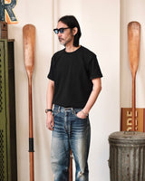 Loopwheeled Black t-shirt (2pcs)