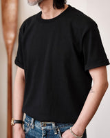Loopwheeled T-shirt (2-pack), Black