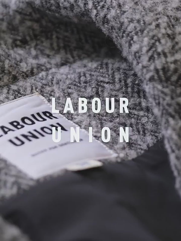 Polo croisé en tweed à chevrons