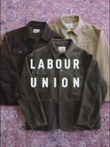 Corduroy Chore Jacket in tan, dark brown and olive – video