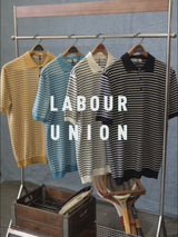 Stripped Piqué Polo Shirt Combed Cotton