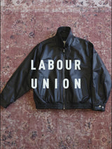 80s Oversized Leather Blouson – Calfskin