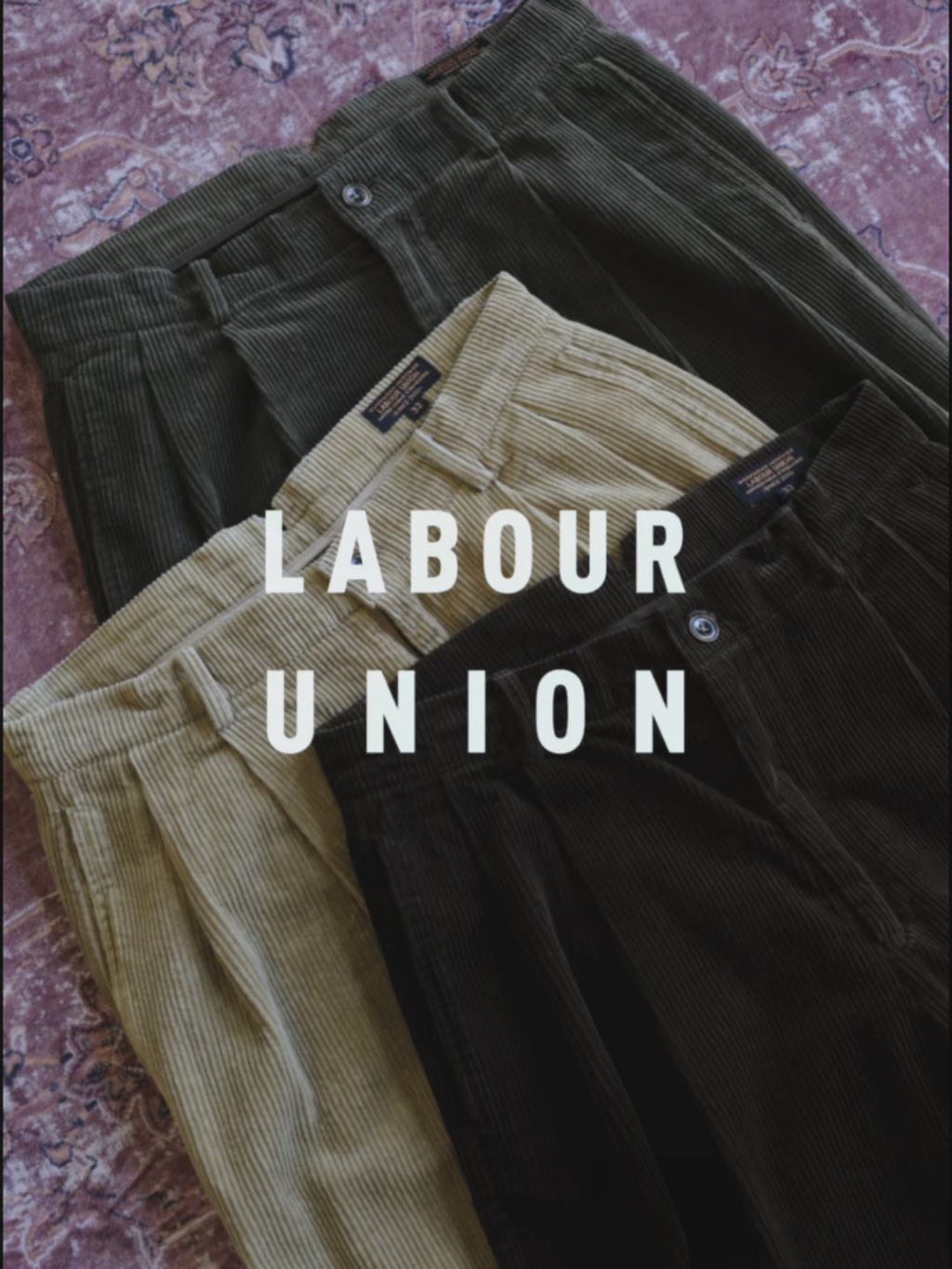 Double-pleated Corduroy Trousers – video