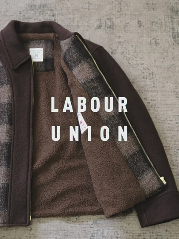 Veste de sport à carreaux en laine mélangée