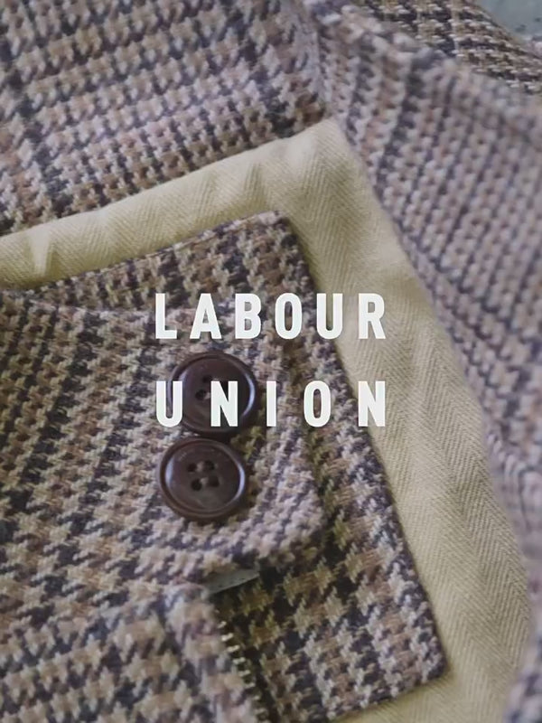 Veste Harrington en tweed à carreaux Prince de Galles