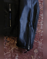 Single Rider Leather Jacket – close-up of zip cuff