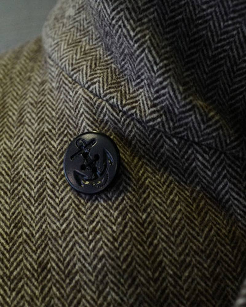 Double-Breasted Shawl Collar Peacoat
