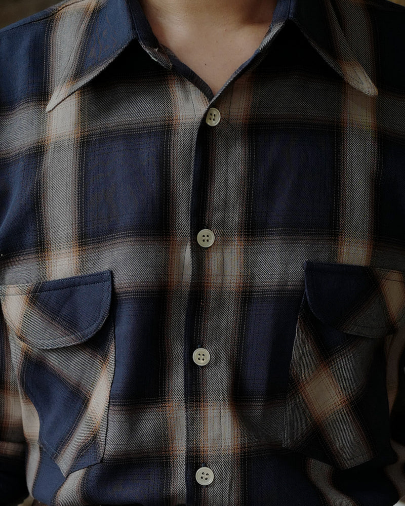 Flannel Shirt Blue Check