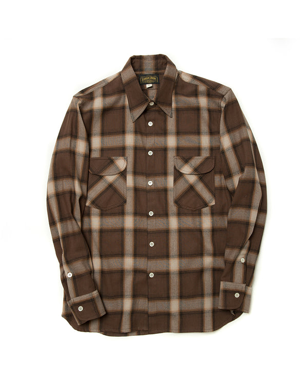 Flannel Shirt Brown Check