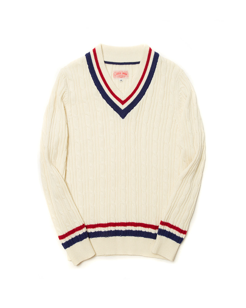 V Neck Cricket Sweater Blue&Red – Labour Union Clothing-Since 1986 ...