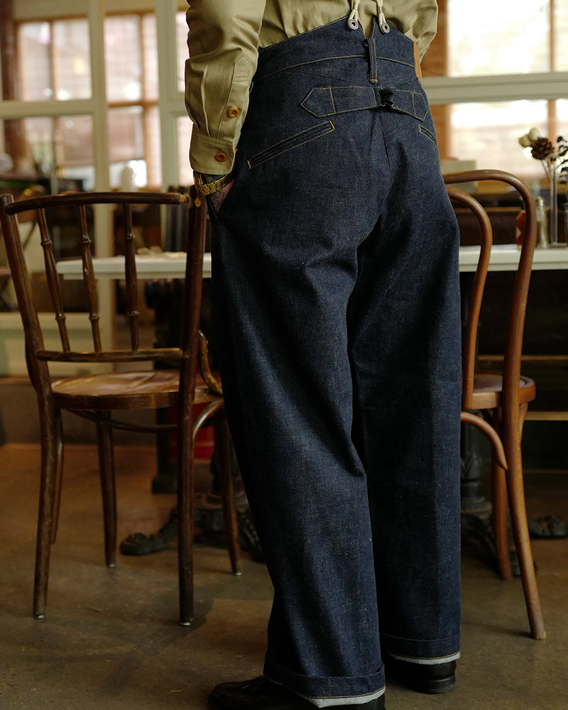 LabourUnion-handmade-clothing-american-retro-vintage-style-menswear-bottoms-1930s-fishtail-jeans