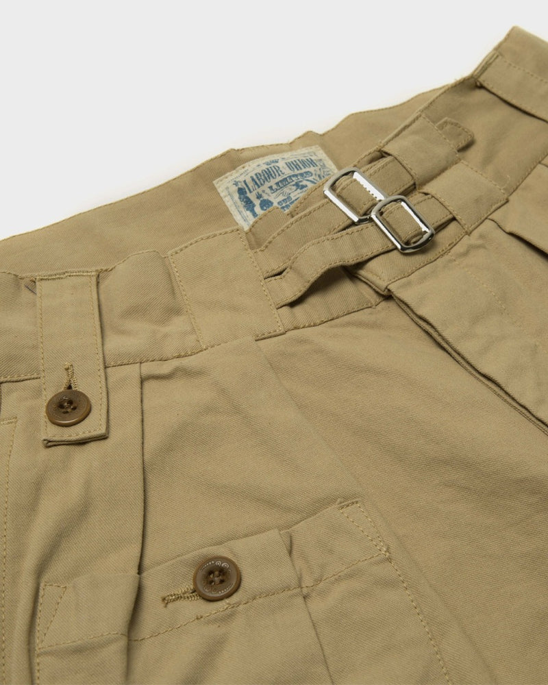 LabourUnion-clothing-american-retro-vintage-handmade-1940s-1960s-British-Army-Double-Buckle-Gurkha-Trousers-khaki-doublebuckle