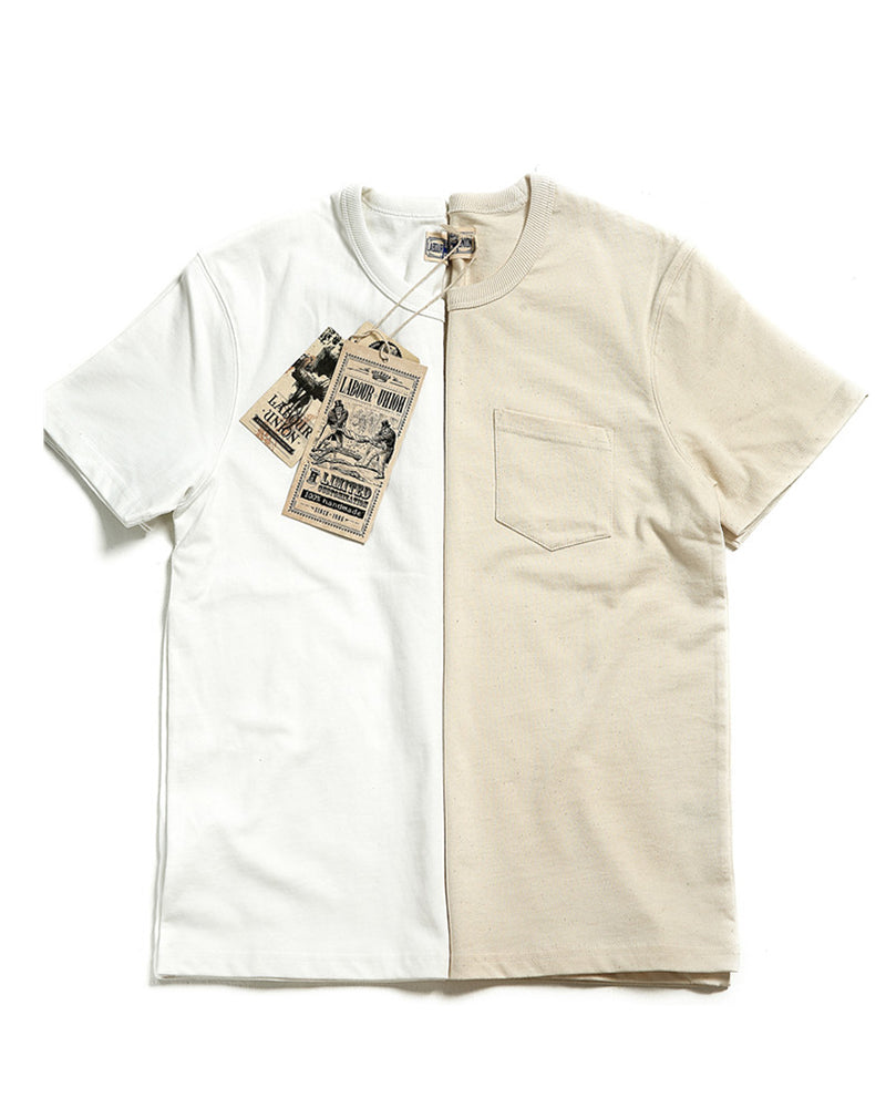 LabourUnion-clothing-american-retro-vintage-handmade-1940s-US-Rib-Pocket-Tee-white-rawcotton-rib-pocket