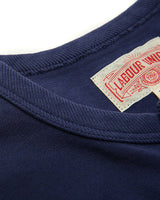LabourUnion-clothing-american-retro-vintage-handmade-henley-tee-navy-neckline