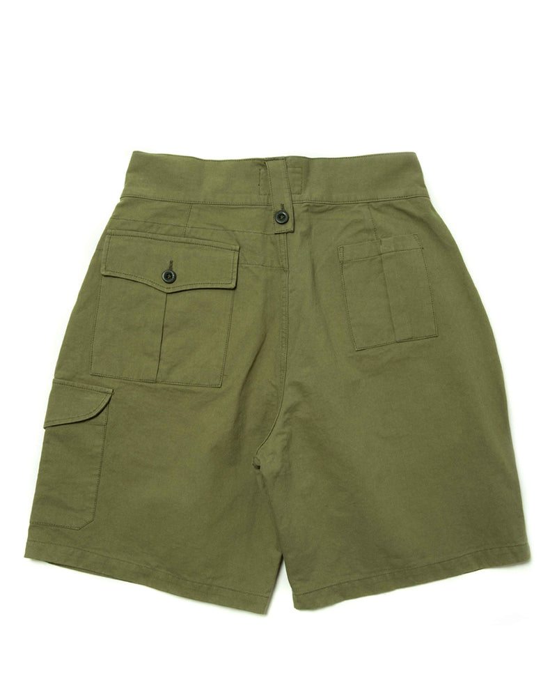 LabourUnion-clothing-american-retro-vintage-handmade-menswear-shorts-British-Army-Double-Buckle -Gurkha-Shorts-back