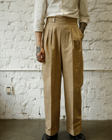 Labourunion-clothing-handemade-american-retro-vintage-style-menswear-Bottoms-LU168_Double_Pleated_Single_Buckle_Trouser