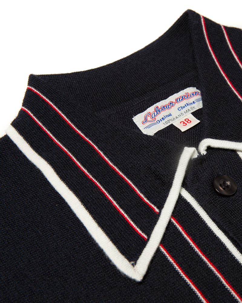 Labourunion-clothing-handemade-american-retro-vintage-style-menswear-tops-LU138_Navy_Edge_Strip_Knit_Shirt