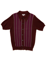 Purple Strip Knit Shirt