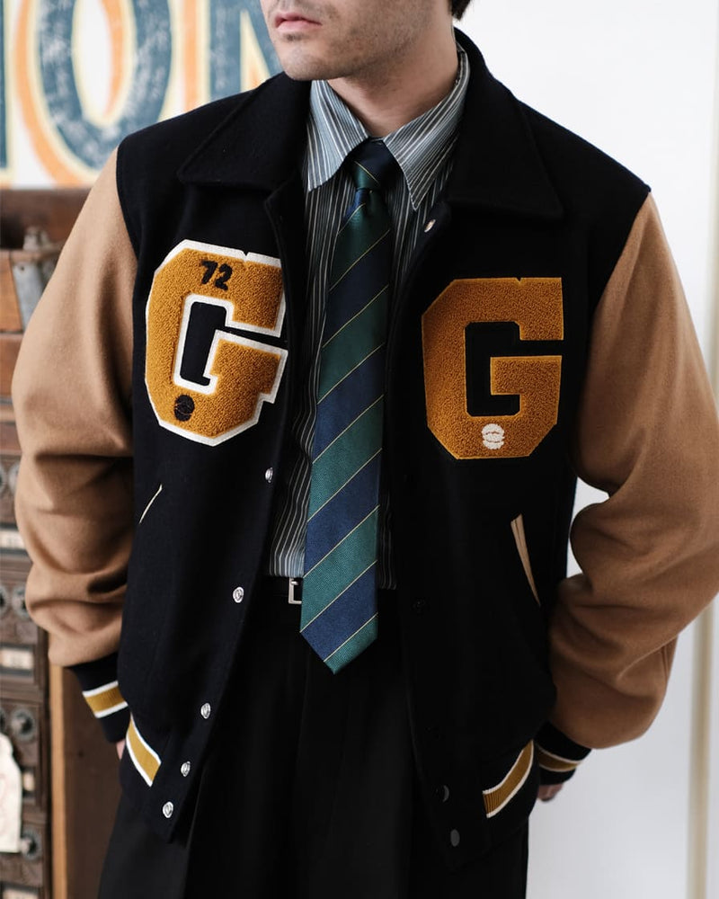 GUE88 University Green Letterman Jacket