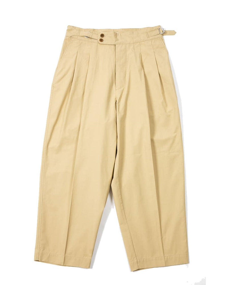 Double Pleats Relaxed Ripstop Pants