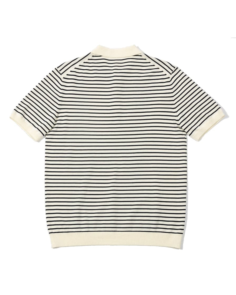 Pique Striped Polo Shirt