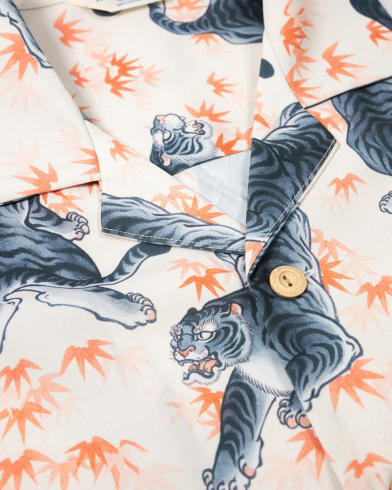 Tiger Printed Aloha Shirt