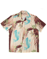 Labourunion_clothing_handemade_american_retro_vintage_style_menswear_Ukiyo-e_Koi-Fish_Waterfall_Cream_Aloha_Shirt