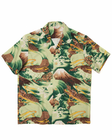 Labourunion_clothing_handemade_american_retro_vintage_style_menswear_Ukiyo-e_Mountain_Falcon_Green_Aloha_Shirt