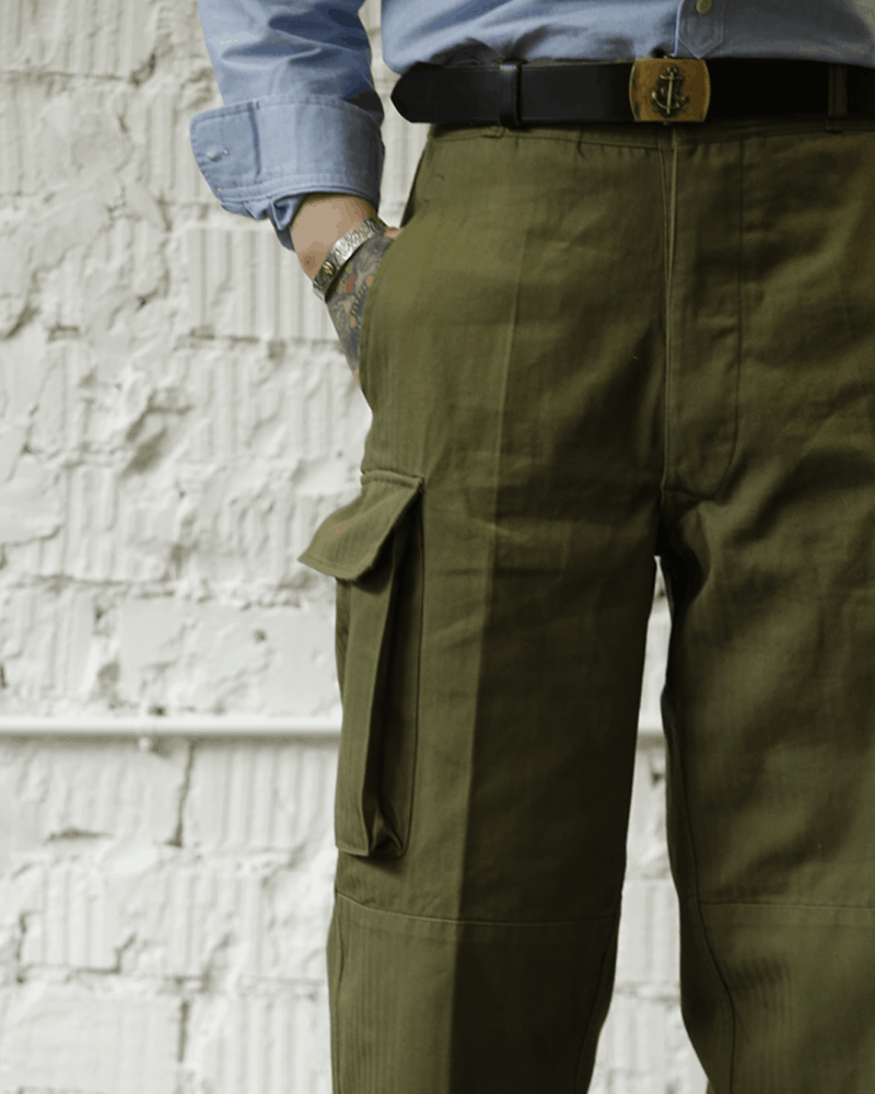 VINTAGE 50s FRENCH ARMY M-47 PANTS