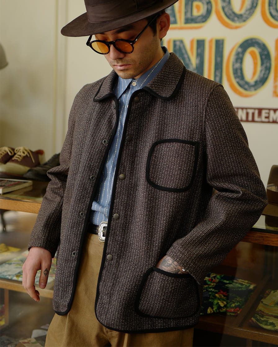 Wool Blend Three Pockets Chore Jacket – Labour Union Clothing-Since ...