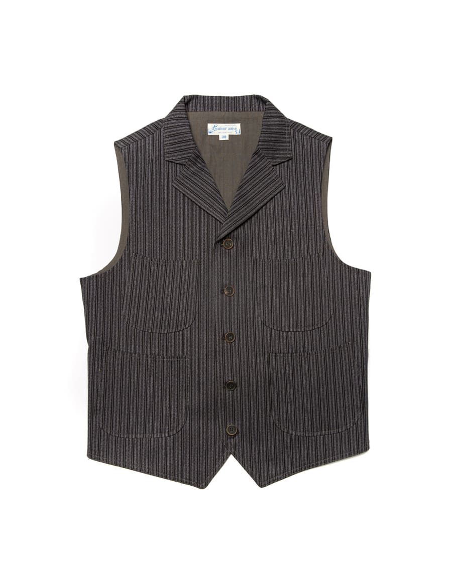 Twist Twill Striped Vest Black – Labour Union Clothing-Since 1986 ...