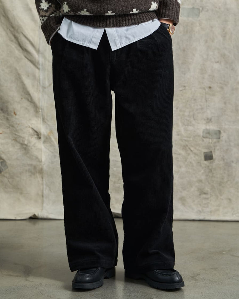 Cord Loose Straight Trousers| Labour Union Clothing - 22AW – Labour ...