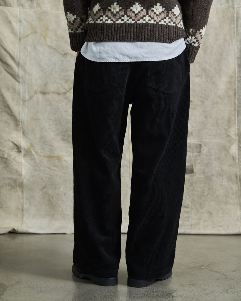 Cord Loose Straight Trousers