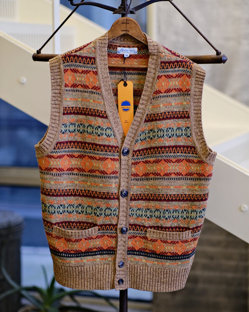 Fair Isle Knitting Vest | Labour Union Clothing 2022 AW – Labour