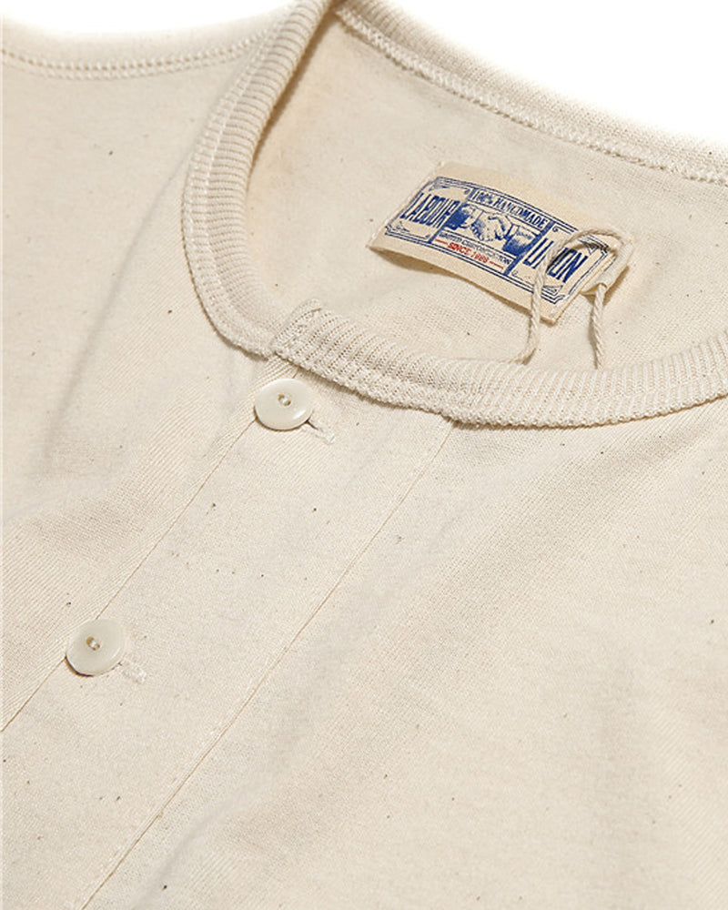 Labour Union-amrecian-retro-clothing-US Military Henley Shirt -ribbed-neckline-raw cotton
