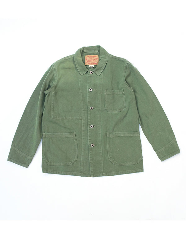 french work jacket- army green